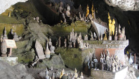 Luang Prabang Pak Ou Cave Statues